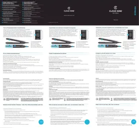 Notice Cloud Nine WIDE IRON Lisseur