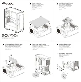 Notice ANTEC DARK FLEET DF500 RGB Unite Centrale
