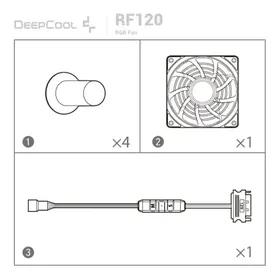 Notice DeepCool RF 120 Système de refroidissement pour ordinateur portable