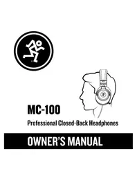 Notice MACKIE MC100 Ecouteur
