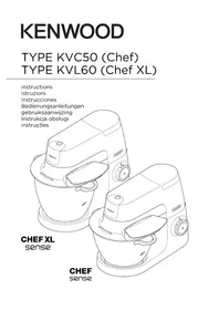 Notice KENWOOD CHEF SENSE KVC5020T Robot kuchenny
