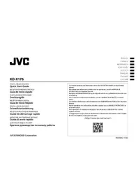 Notice JVC KDX176 Rádio de carro
