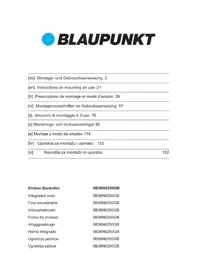 Notice BLAUPUNKT 5B36N0250GB Pećnica