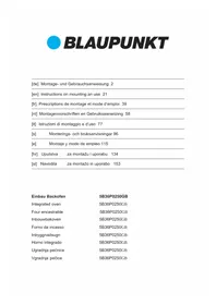 Notice BLAUPUNKT 5B36P0250GB Pećnica