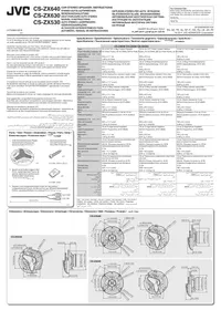 Notice JVC CSZX640 Haut-parleur