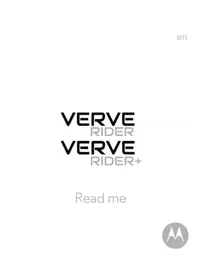 Notice UNIDEN VERVE RIDER Casque audio