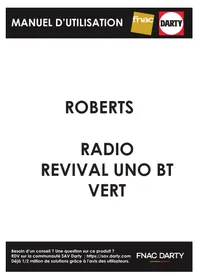 Notice ROBERTS REVIVAL UNO BT Radio