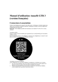 Notice AMAZFIT GTR 3 Smartwatch