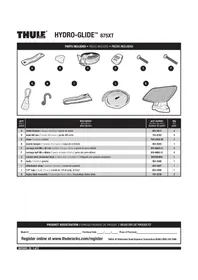 Notice THULE HYDROGLIDE 875XT Accessoire pour véhicule