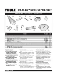 Notice THULE SETTOGO 878XT REMORQUE A VELO