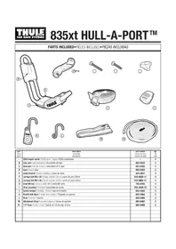 Notice THULE HULLAPORT 835XT Accessoire de transport pour véhicule