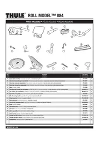 Notice THULE ROLL MODEL 884 Accessoire pour véhicule