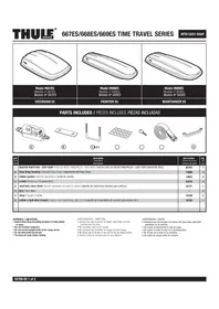 Notice THULE TIME TRAVEL FRONTIER 668ES Coffre de toit