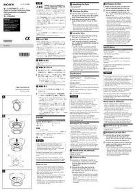 Notice SONY VFDCPL1 Autres accessoires pour appareil photo
