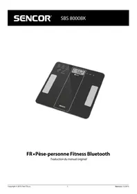 Notice SENCOR SBS 8000BK Balance