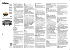 Notice TRISTAR BP2658ER Crépière