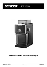 Notice SENCOR SCG 5050BK Moulin à café