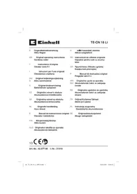 Notice EINHELL TECN 18 LI Agrafeuse électrique