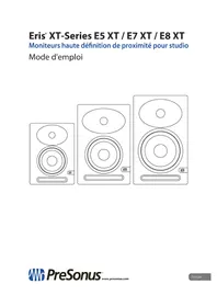 Notice PRESONUS ERIS E8 XT Moniteur