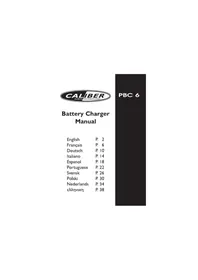 Notice CALIBER PB C6 Chargeur de piles