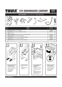 Notice THULE UNIVERSAL 575 Luggage racks