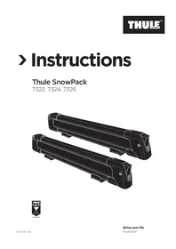 Notice THULE SNOWPACK S Porte-skis