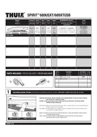 Notice THULE SPIRIT 689USXT Coffre de toit