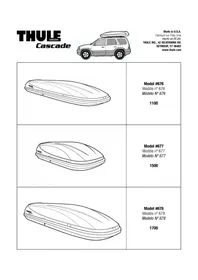 Notice THULE CASCADE 1100 676 Coffre de toit