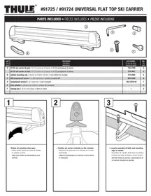 Notice THULE UNIVERSAL 91724 Porte-skis