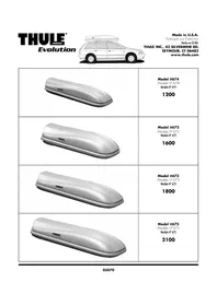 Notice THULE EVOLUTION 1600 672 Coffre de toit