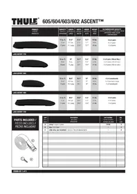 Notice THULE ASCENT 1700 605 Coffre de toit