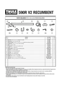 Notice THULE V2 RECUMBENT 590R Porte-vélo