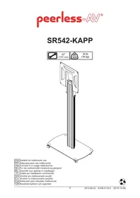 Notice Peerless-AV SR542KAPP Support TV