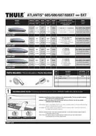 Notice THULE ATLANTIS 1800 687XT Coffre de toit