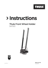 Notice THULE FRONT WHEEL HOLDER Porte-vélo