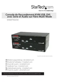 Notice StarTech.com SV565FXDUSA Extension audio/video