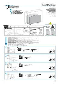 Notice Ergotron SMALL CPU HOLDER Support pour ordinateur