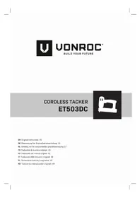 Notice Vonroc ET503DC Agrafeuse électrique sans fil