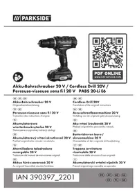 Notice PARKSIDE PBSA 12 D4 Visseuse