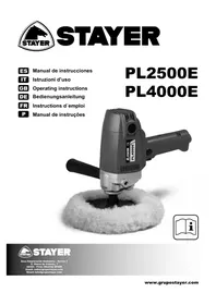 Notice Stayer PL2500E Polisseuse
