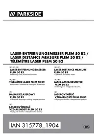 Notice PARKSIDE PLEM 50 B2 Télémètre