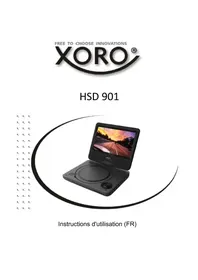 Notice XORO HSD 901 Lecteur DVD portable