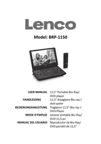 Notice LENCO BRP1150 Lecteur DVD portable
