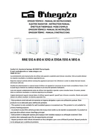 Notice Orbegozo RRE 810 Radiateur électrique