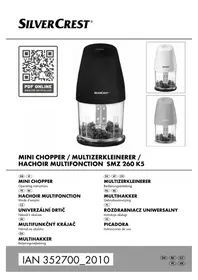 Notice SILVERCREST SMZ 260 K5 Mlýnek na maso
