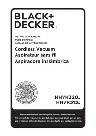 Notice BLACK & DECKER BDWD15 Aspirateur à main