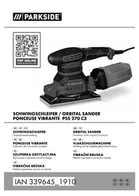 Notice PARKSIDE PSS 270 C3 Ponceuse