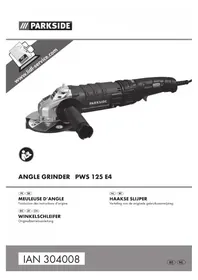 Notice PARKSIDE PWS 125 E4 Meuleuse électrique