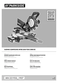 Notice PARKSIDE PZKS 2000 B2 Elektrisk sav