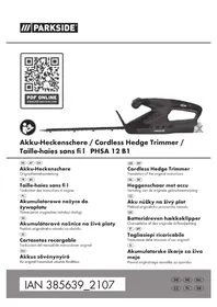 Notice PARKSIDE PHSA 12 B1 Taille-haies